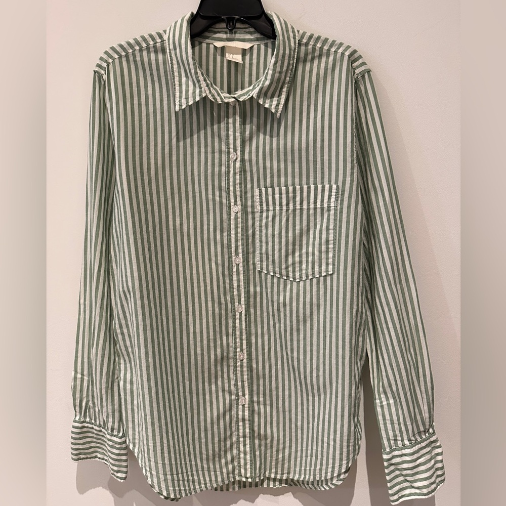 H&M Green Striped Women’s Shirt